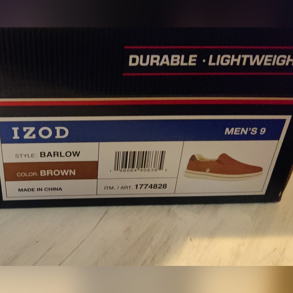 🩵 Limited Time Sale🩵 IZOD Men's Tan Brown Slip-On Memory Foam - Picture 4 of 5